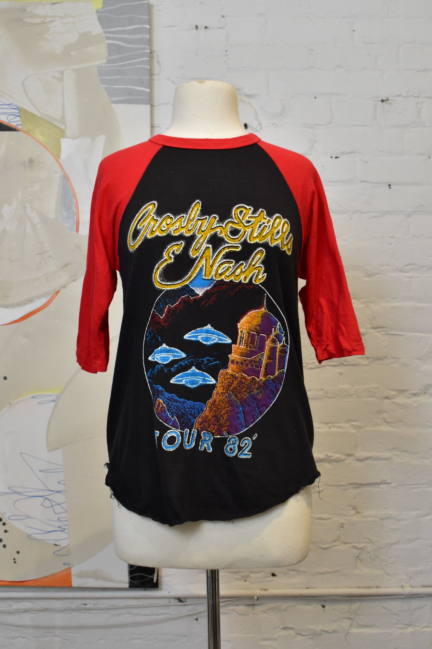 Vintage 1982 Crosby Stills & Nash Tour Raglan T-shirt