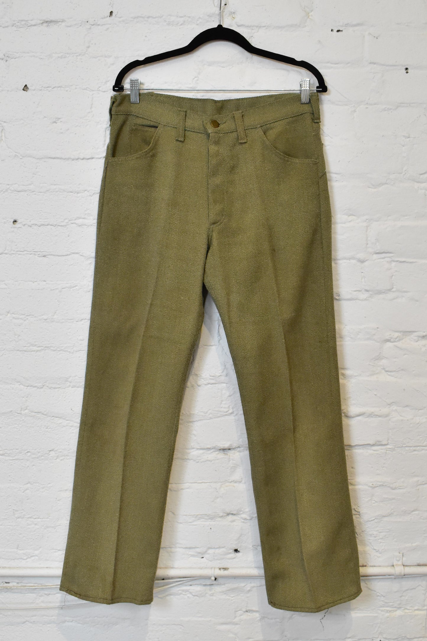 Vintage 1970s "Lee Riders" Olive Boot Cut Pants