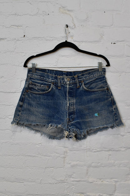 Vintage 1960s Levis Big E Selvedge Denim Shorts