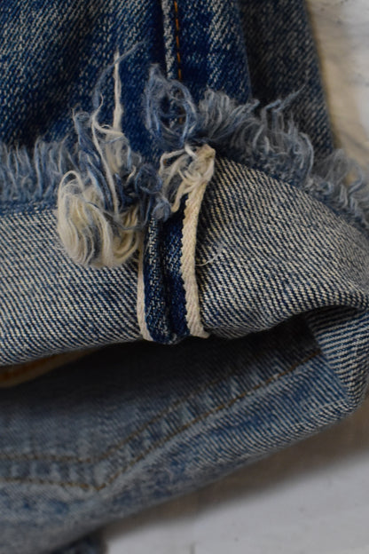 Vintage 1960s Levis Big E Selvedge Denim Shorts