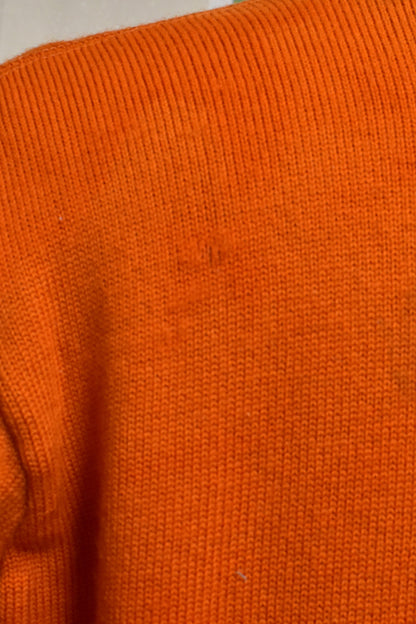 Vintage 1950s "E- Jay" Orange Letterman Cardigan