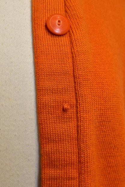 Vintage 1950s "E- Jay" Orange Letterman Cardigan