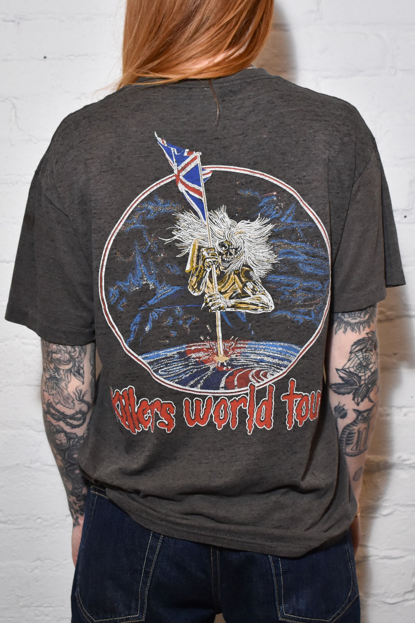 Vintage 1980s "Iron Maiden Killers World Tour" Trash T-shirt