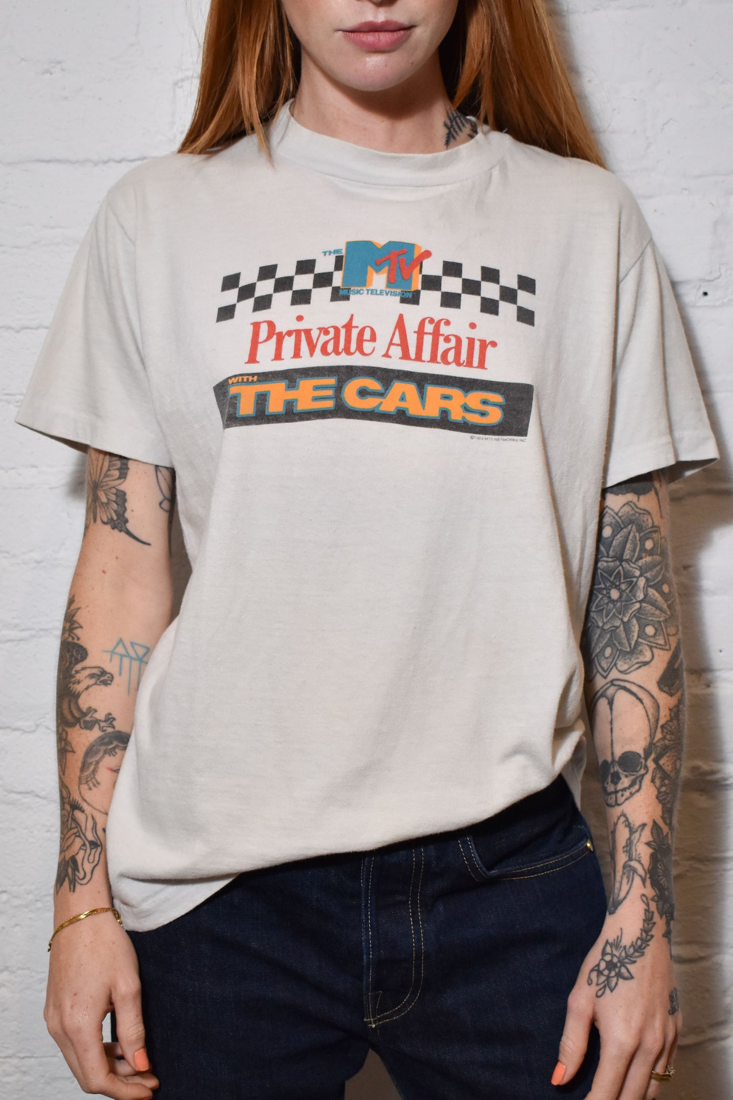Vintage 1984 "Private Affair with The Cars MTV" T-shirt