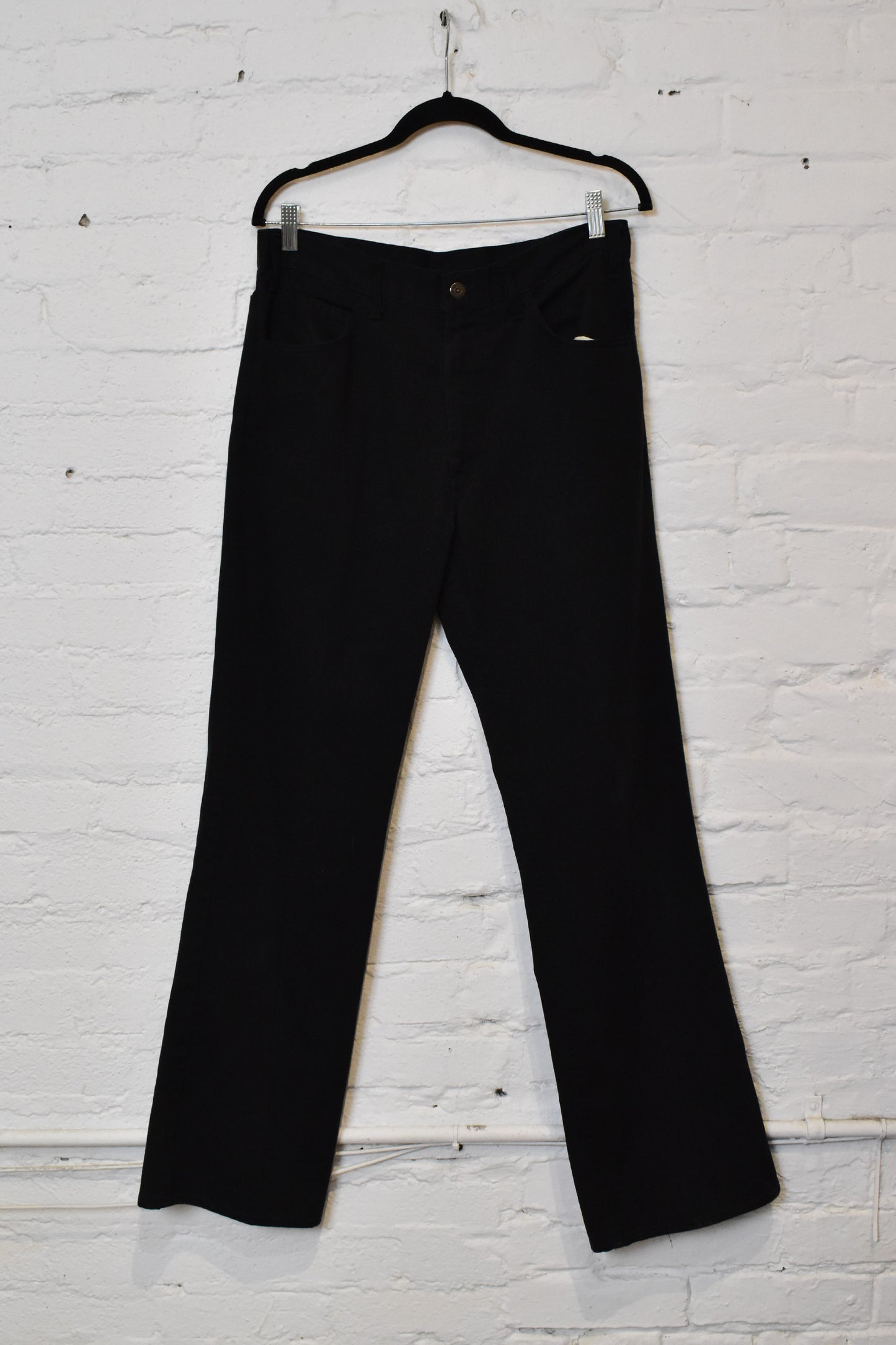 Vintage 1970s "Levi's Sta Prest" Big E Black Pants