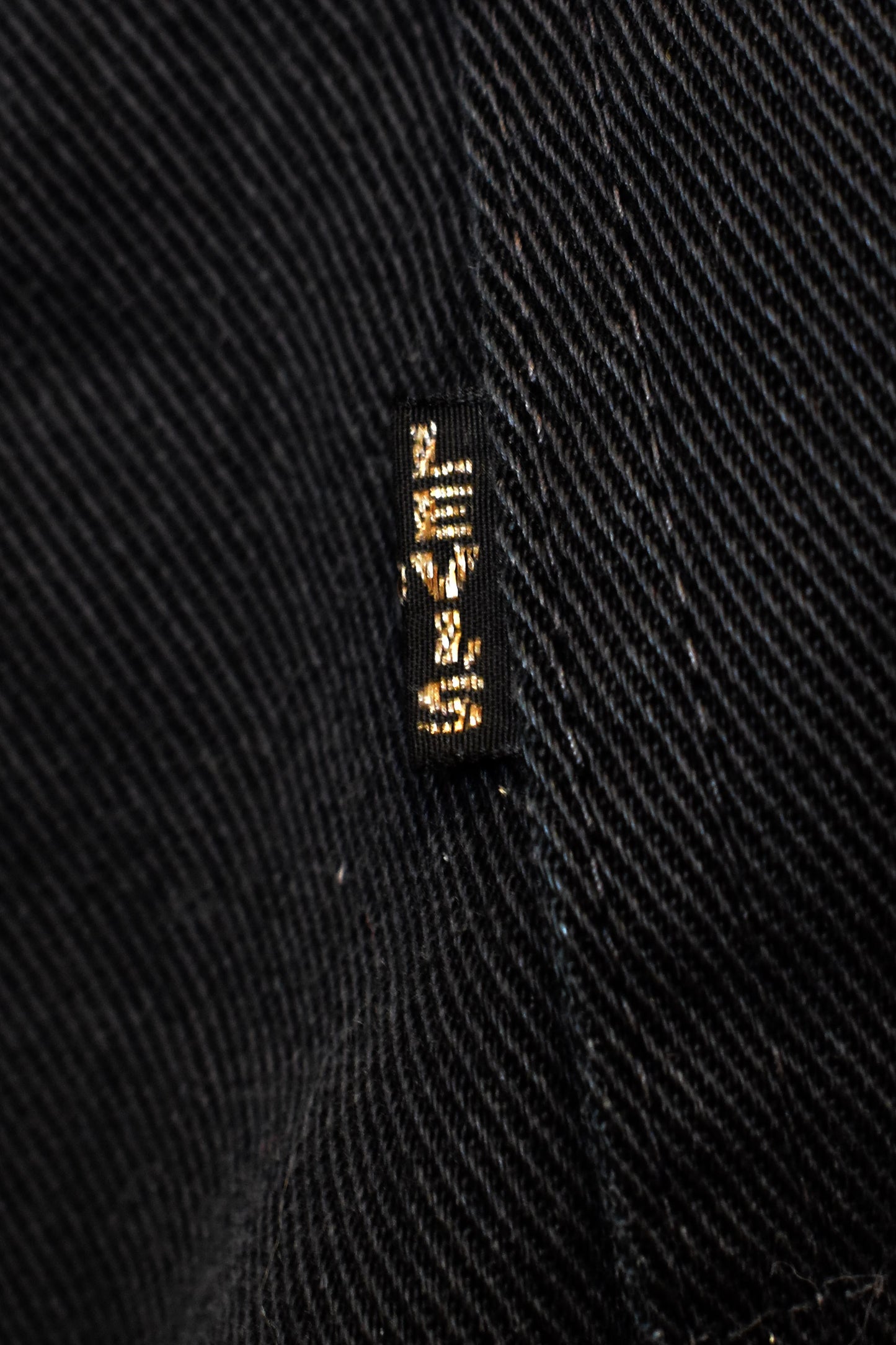 Vintage 1970s "Levi's Sta Prest" Big E Black Pants