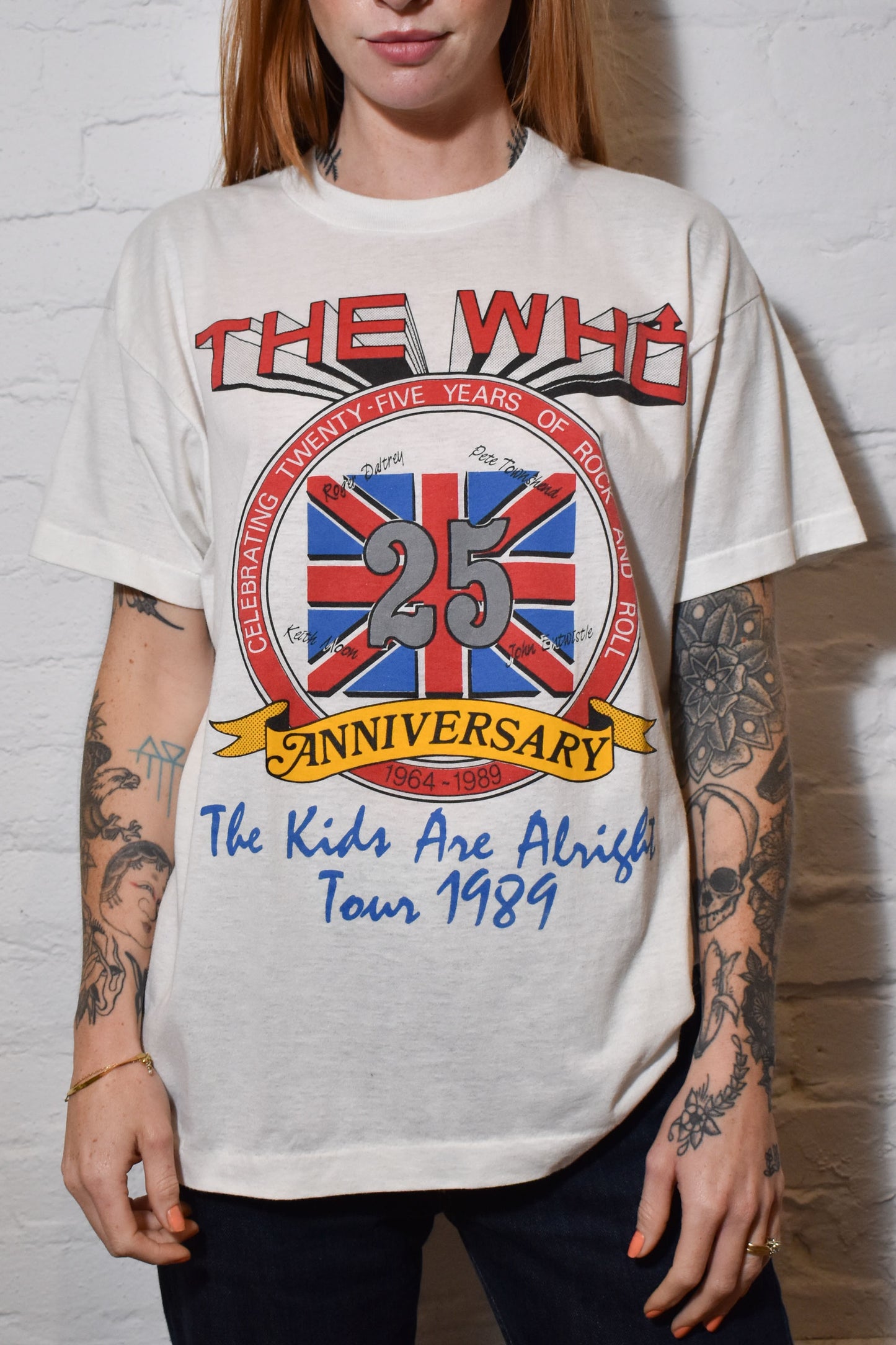 Vintage 1989 "The Who" The Kids Are Alright Tour T-shirt