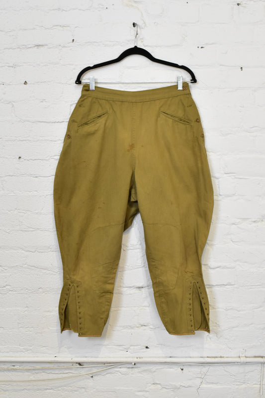 Vintage Olive Khaki Union Made Jodhpur Riding Pants