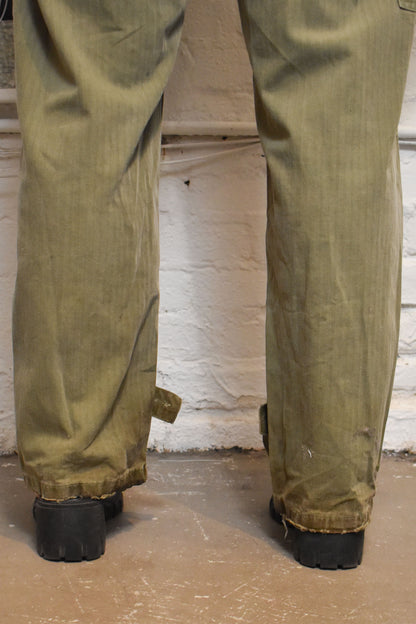 Vintage 1940s WWII Herringbone Coveralls