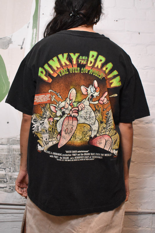 Vintage 1990s "Pinky and the Brain" Cartoon T-shirt