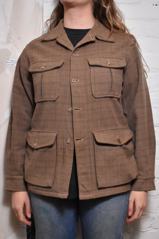 Vintage 1940s "Woolrich" Plaid Jacket