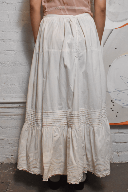 Antique White Cotton Skirt