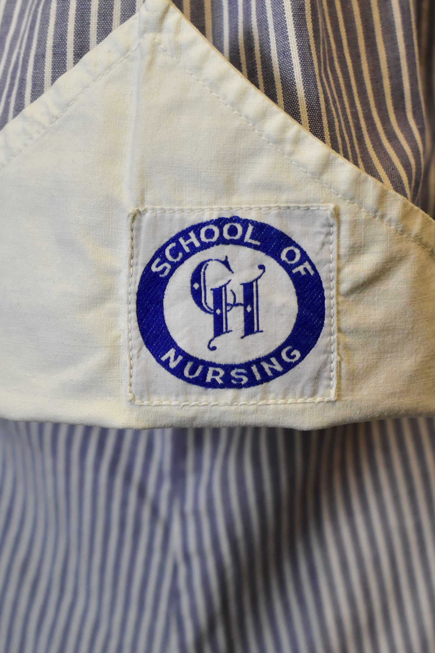 Vintage 1930s 1940s Pin Stripe Nursing Uniform