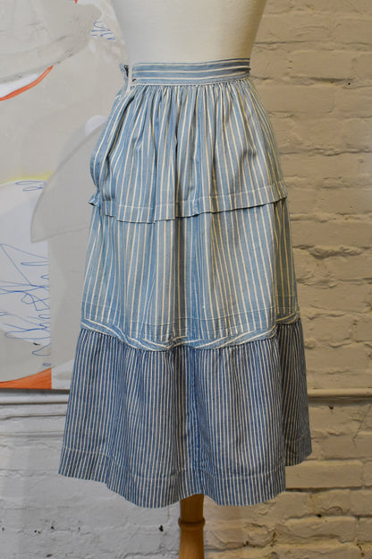 Antique Chambray Pin Striped Skirt