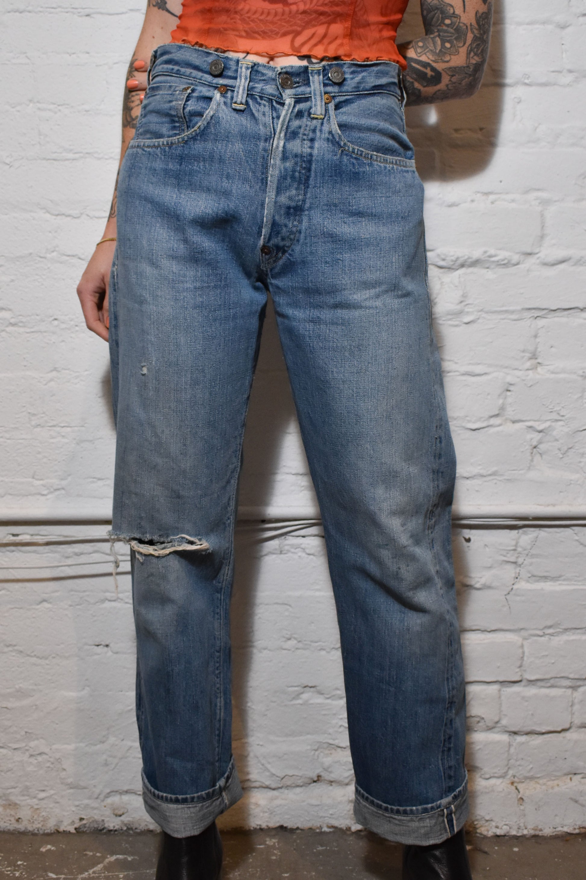Vintage VERY RARE 1930s Levi's 501 Cinch Buckle Back Jeans