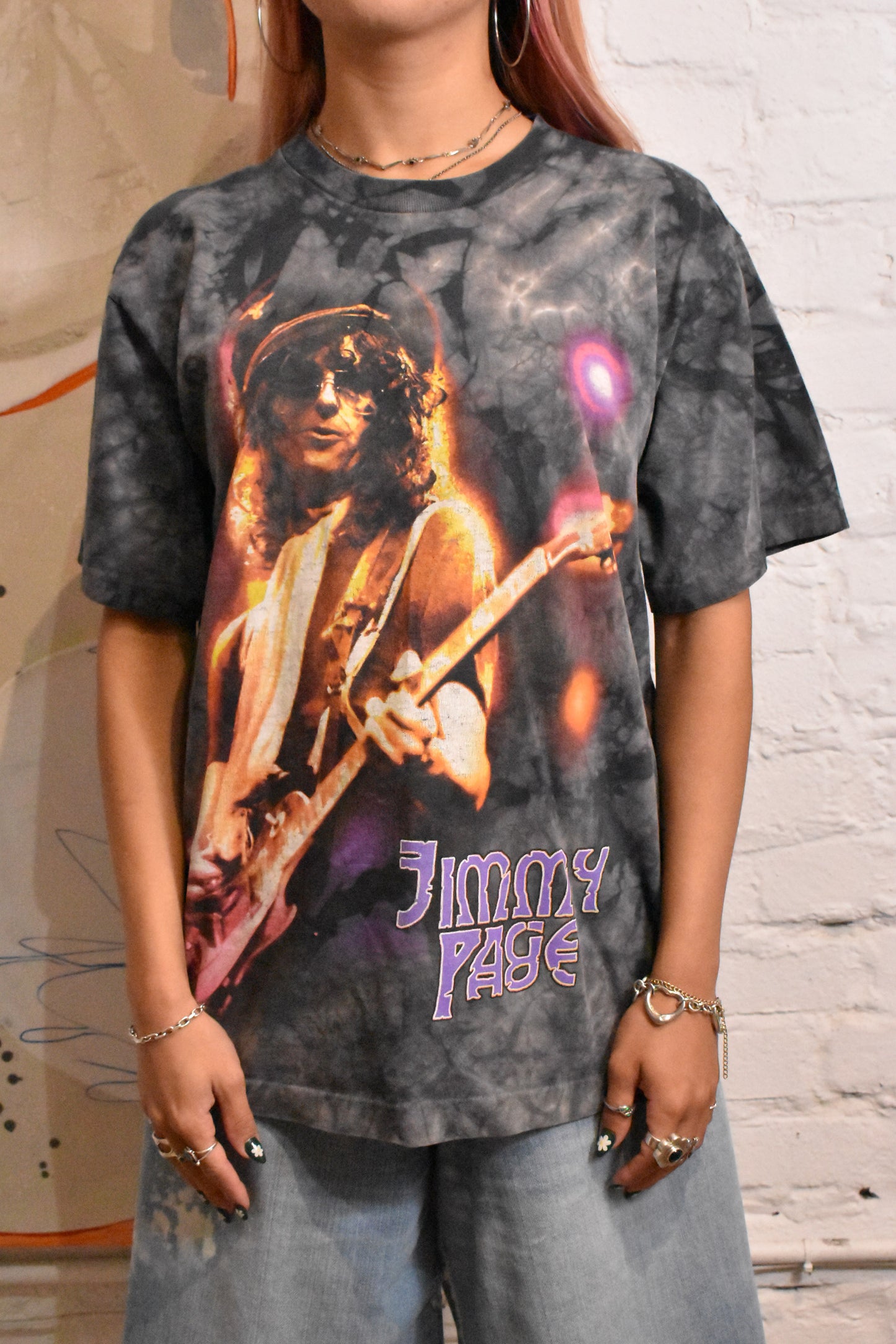 Vintage Jimmy Page Tie Dye T-shirt