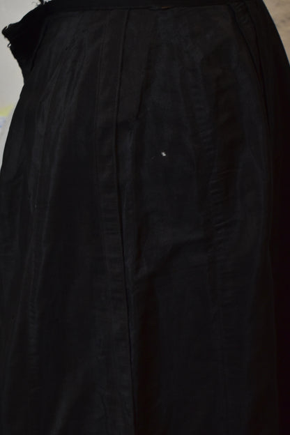 Antique Edwardian Black Silk Skirt