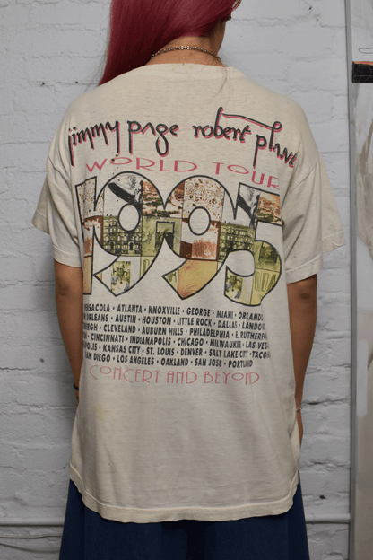 Vintage 1990s "Jimmy Page Robert Plane No Quarter Tour" T-shirt