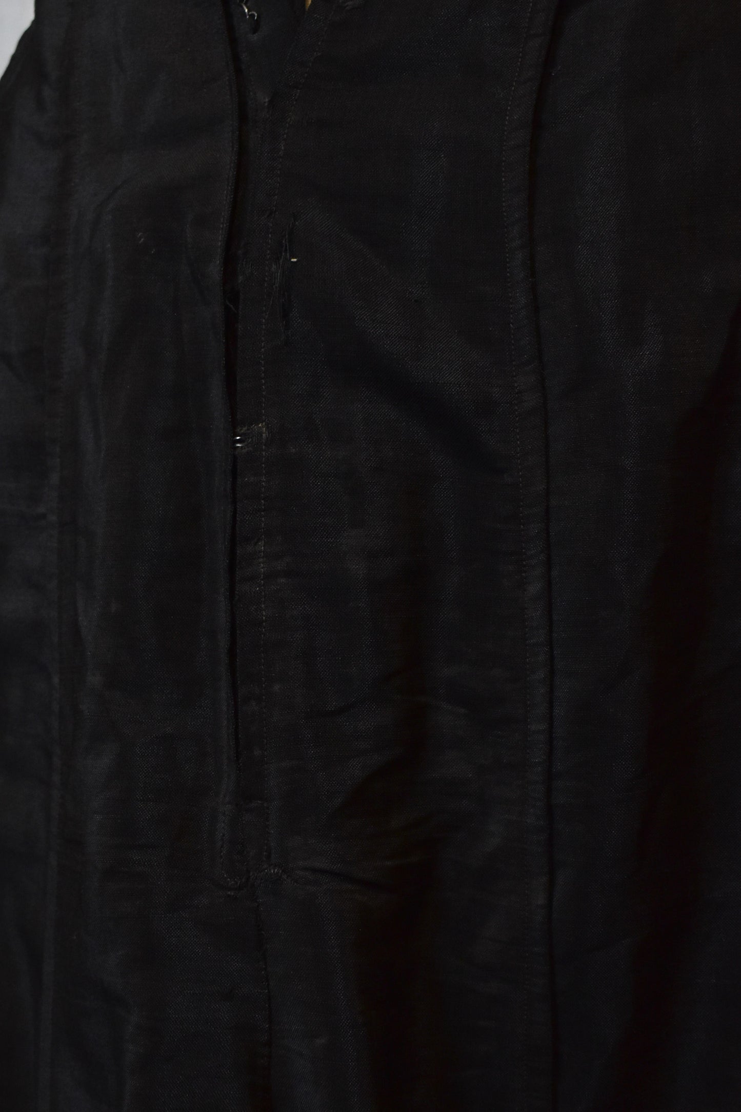 Antique Edwardian Black Silk Skirt
