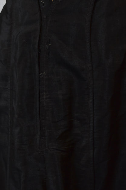 Antique Edwardian Black Silk Skirt