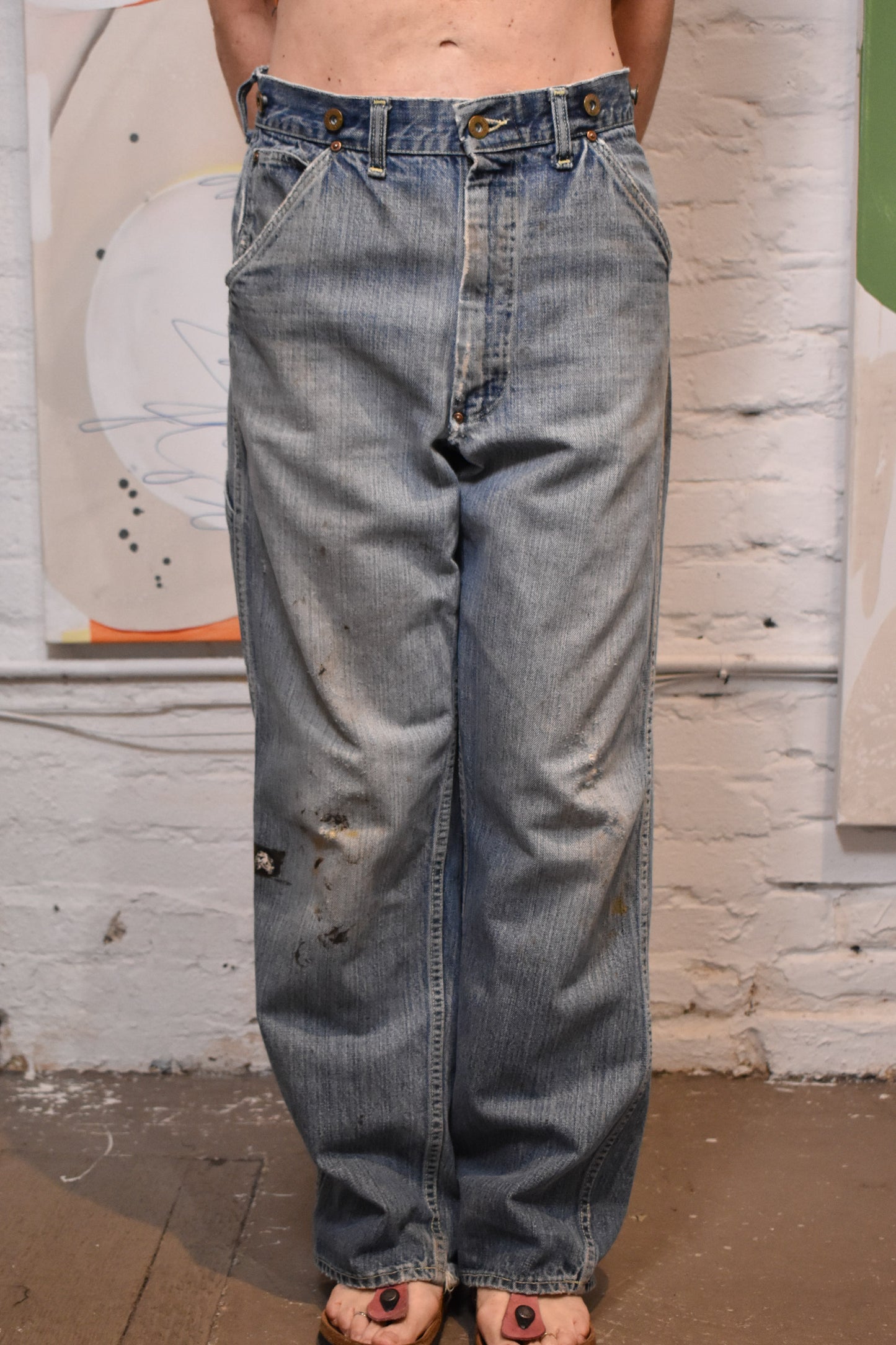 Vintage 1960s "Lee Union Made" Workwear Jeans