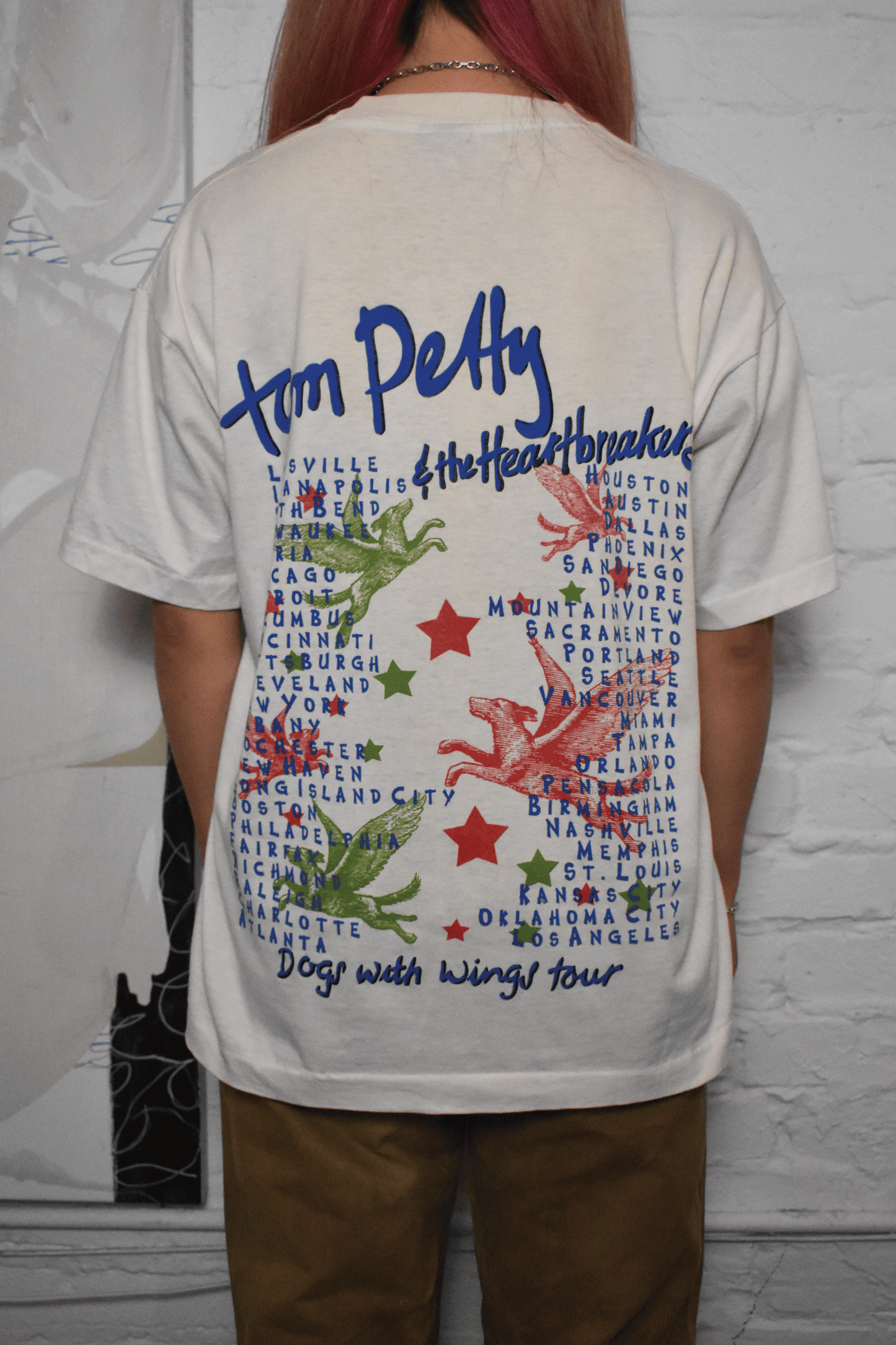 Vintage 1995 "Tom Petty & The Heart Breakers Dogs With Wings" Band Tour T-shirt