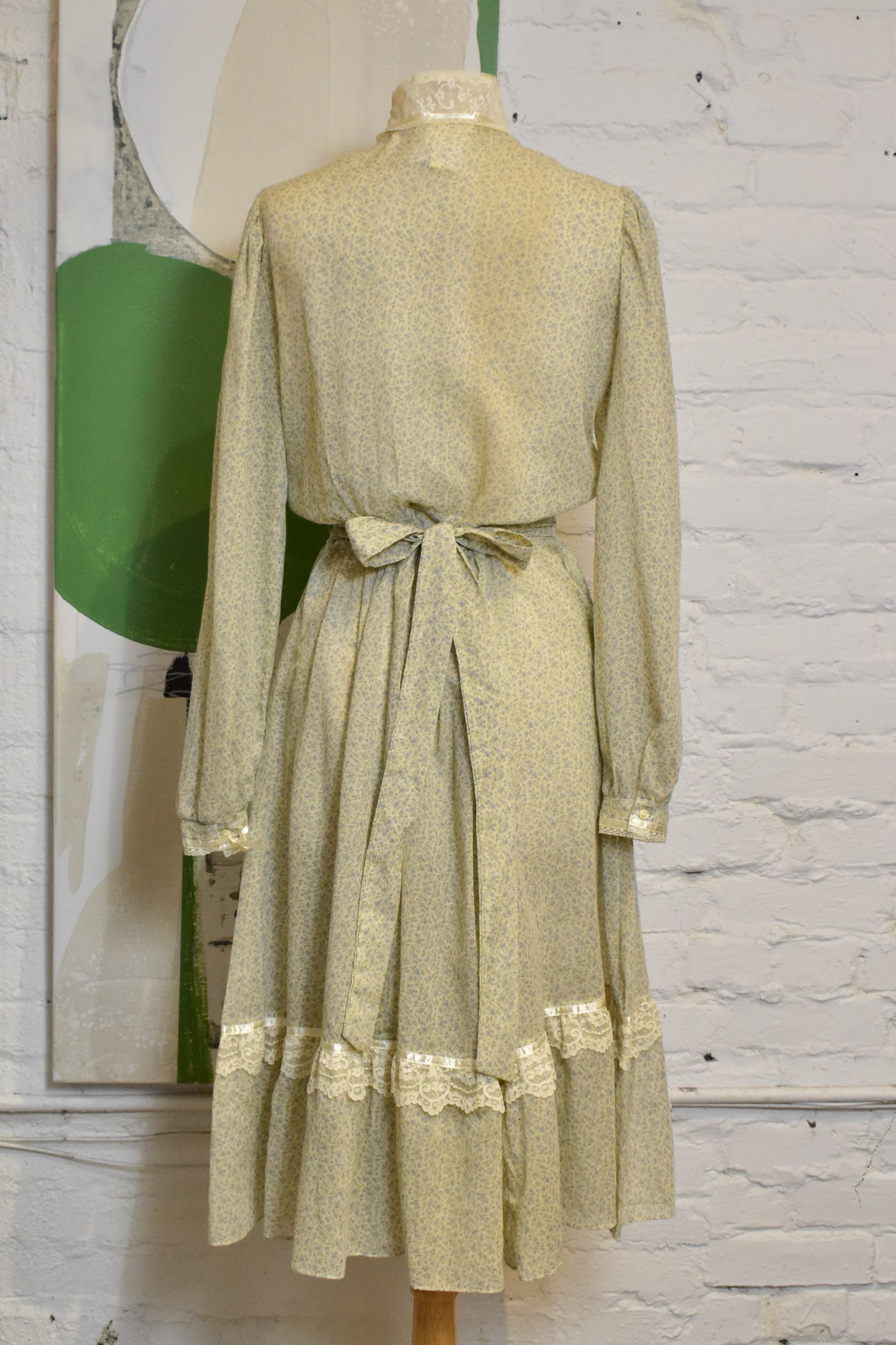 Vintage 1970s "Gunne Sax" Floral Dress