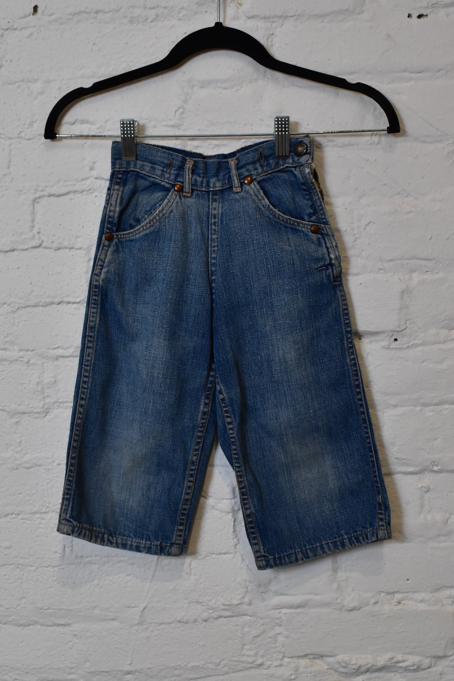 Vintage 1950s Side Zip Childrens Jeans