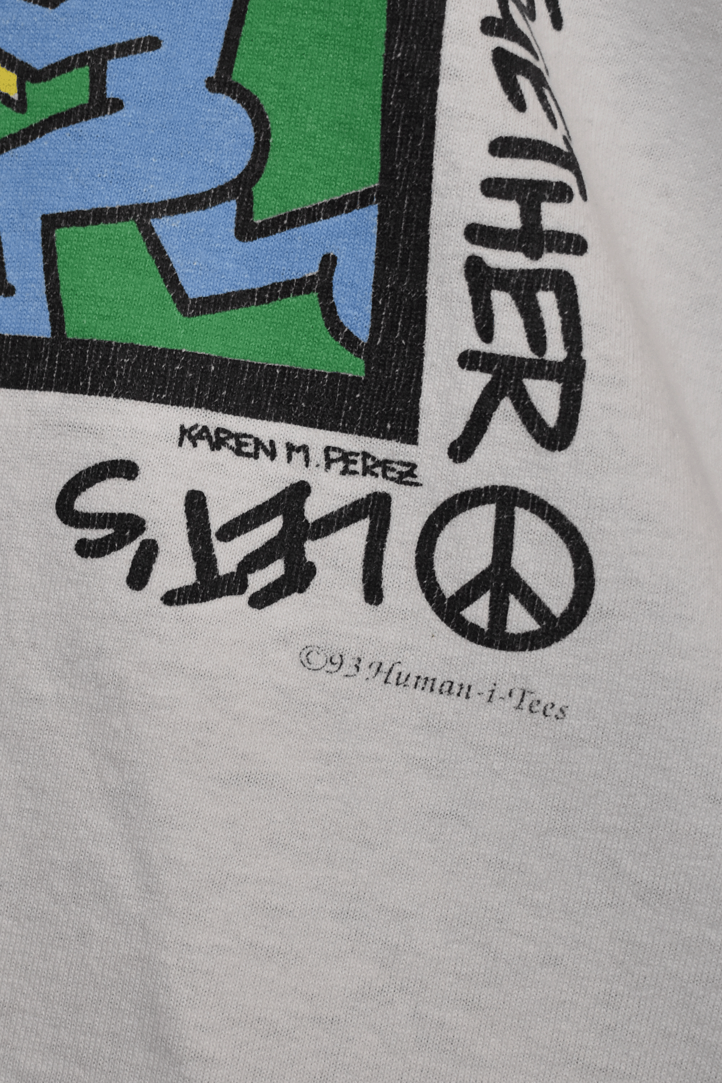 Vintage 1993 Let's Peace It Together T-shirt