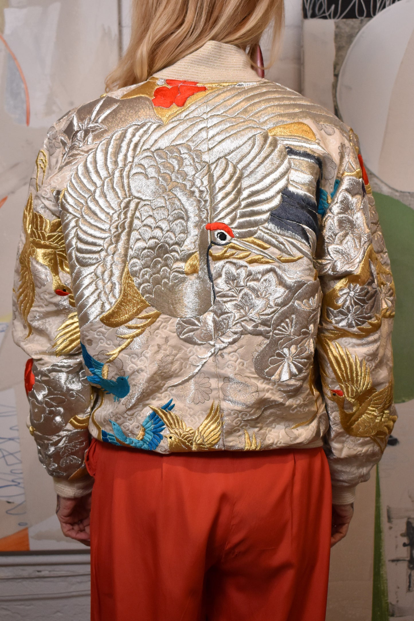 Vintage 1970s "Sachi New York" Metallic Gold And Silver Embroidered Jacket