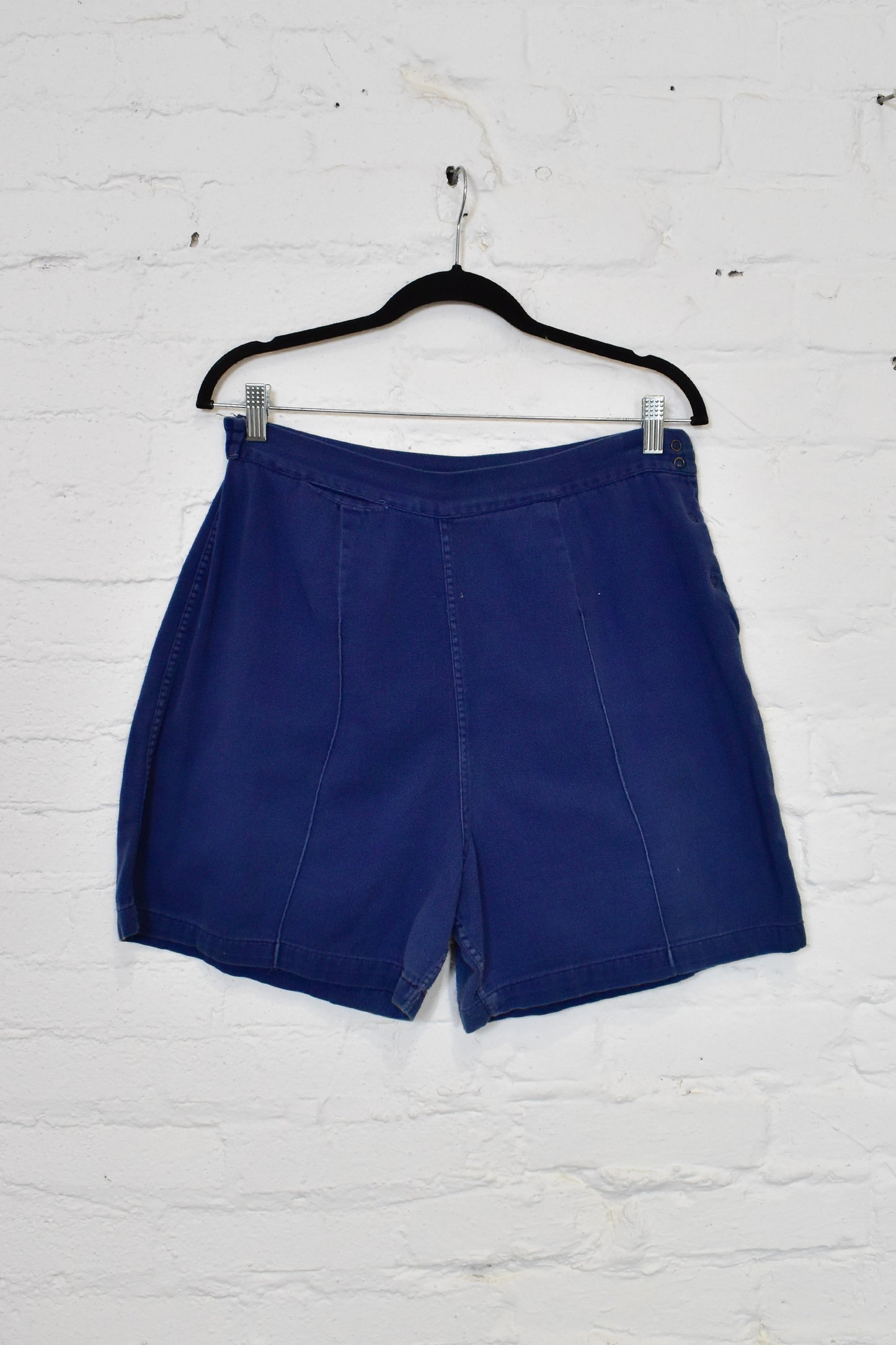 Vintage 1950 "Moore" Ladies Blue Gym Shorts