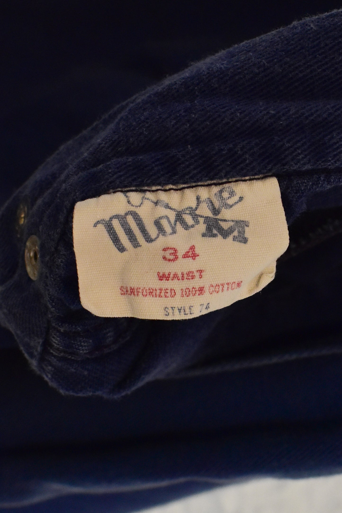 Vintage 1950 "Moore" Ladies Blue Gym Shorts
