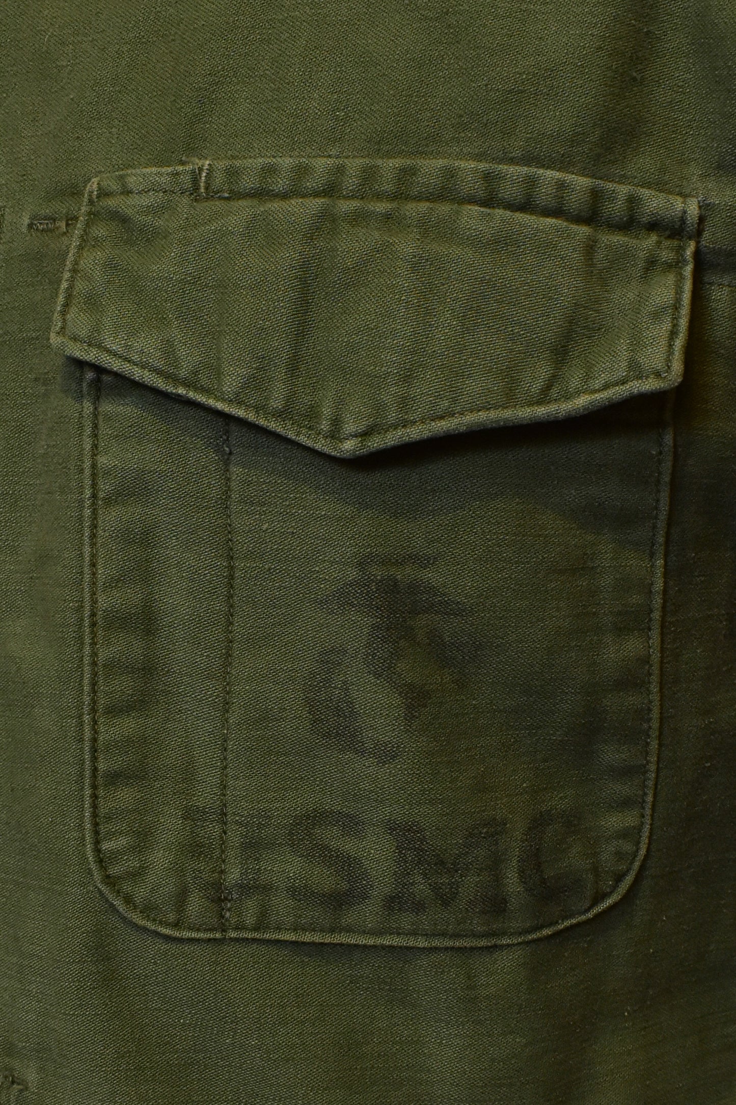 Vintage 1950s "USMC" Army Utility Shirt Jacket