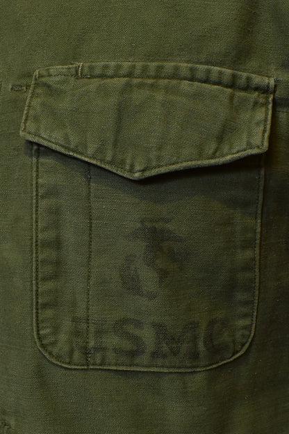 Vintage 1950s "USMC" Army Utility Shirt Jacket