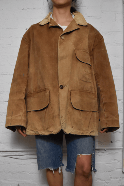 Vintage 1920's "Duxbak" Rainproof Camel Hunting Chore Jacket