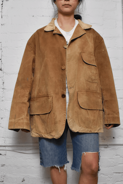 Vintage 1920's "Duxbak" Rainproof Camel Hunting Chore Jacket