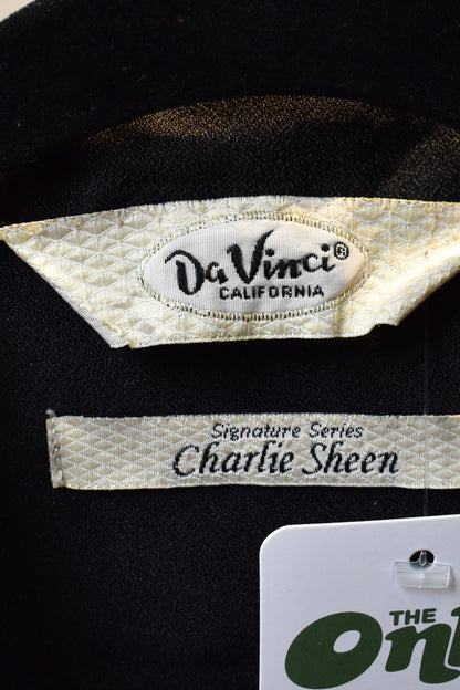 Vintage 1990s "DaVinci Charlie Sheen" Bowling Shirt