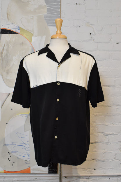 Vintage 1990s "DaVinci Charlie Sheen" Bowling Shirt