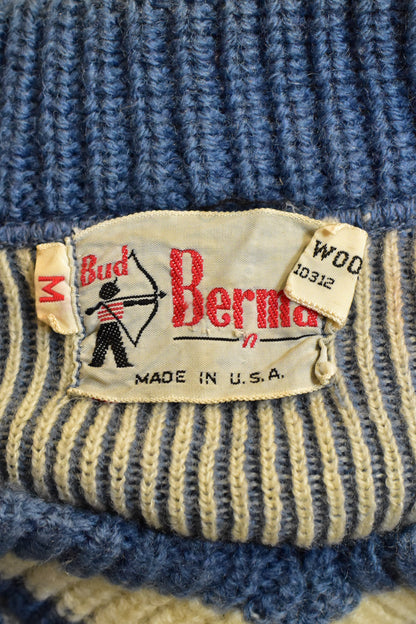 Vintage 1950s "Bud Berma" Wool Knit Sweater