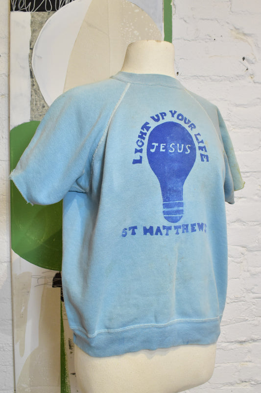 Vintage 1950s St. Matthew's Short Sleeve Sweatshirt