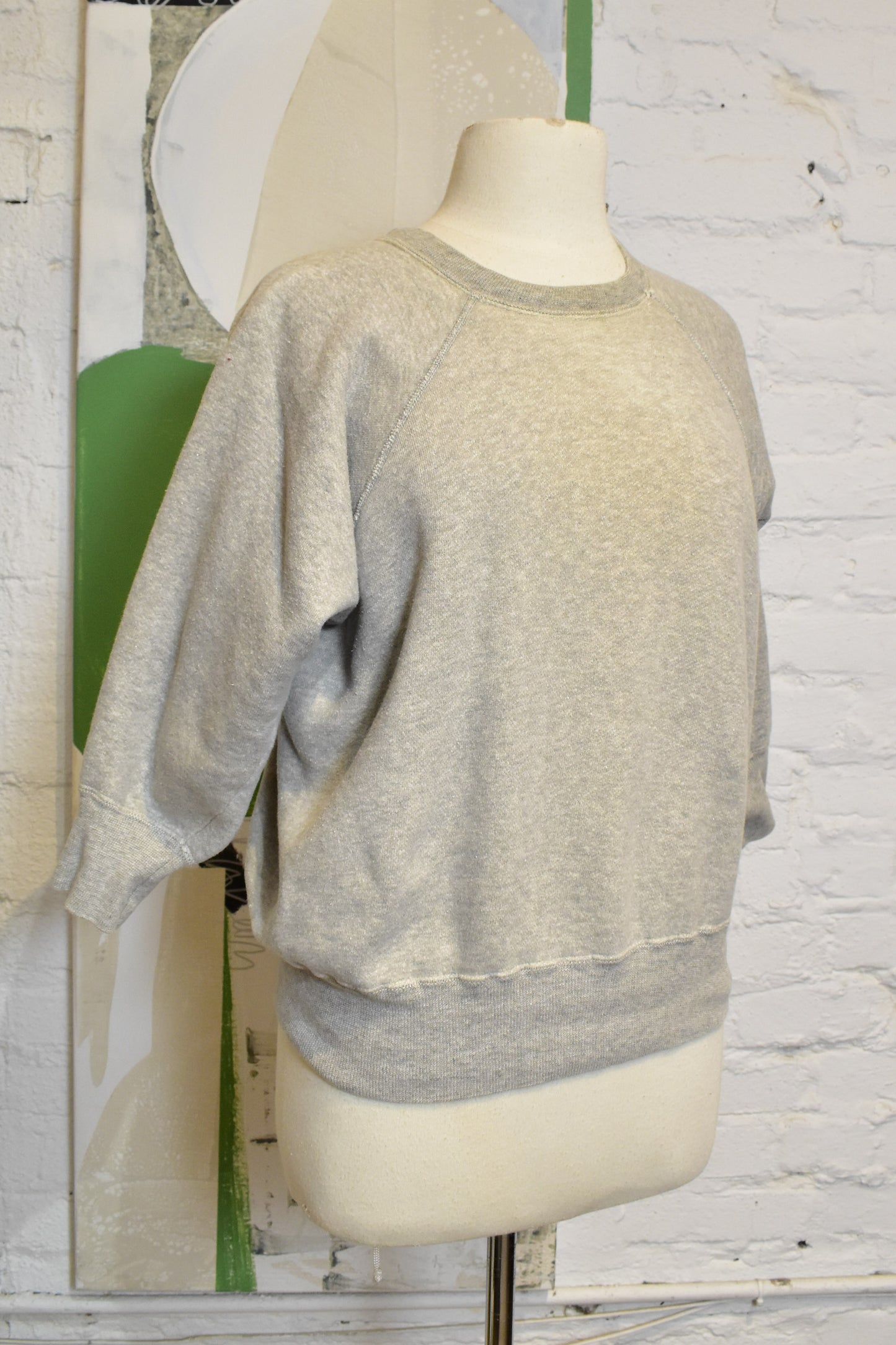 Vintage 1950s Grey Raglan Sweatshirt