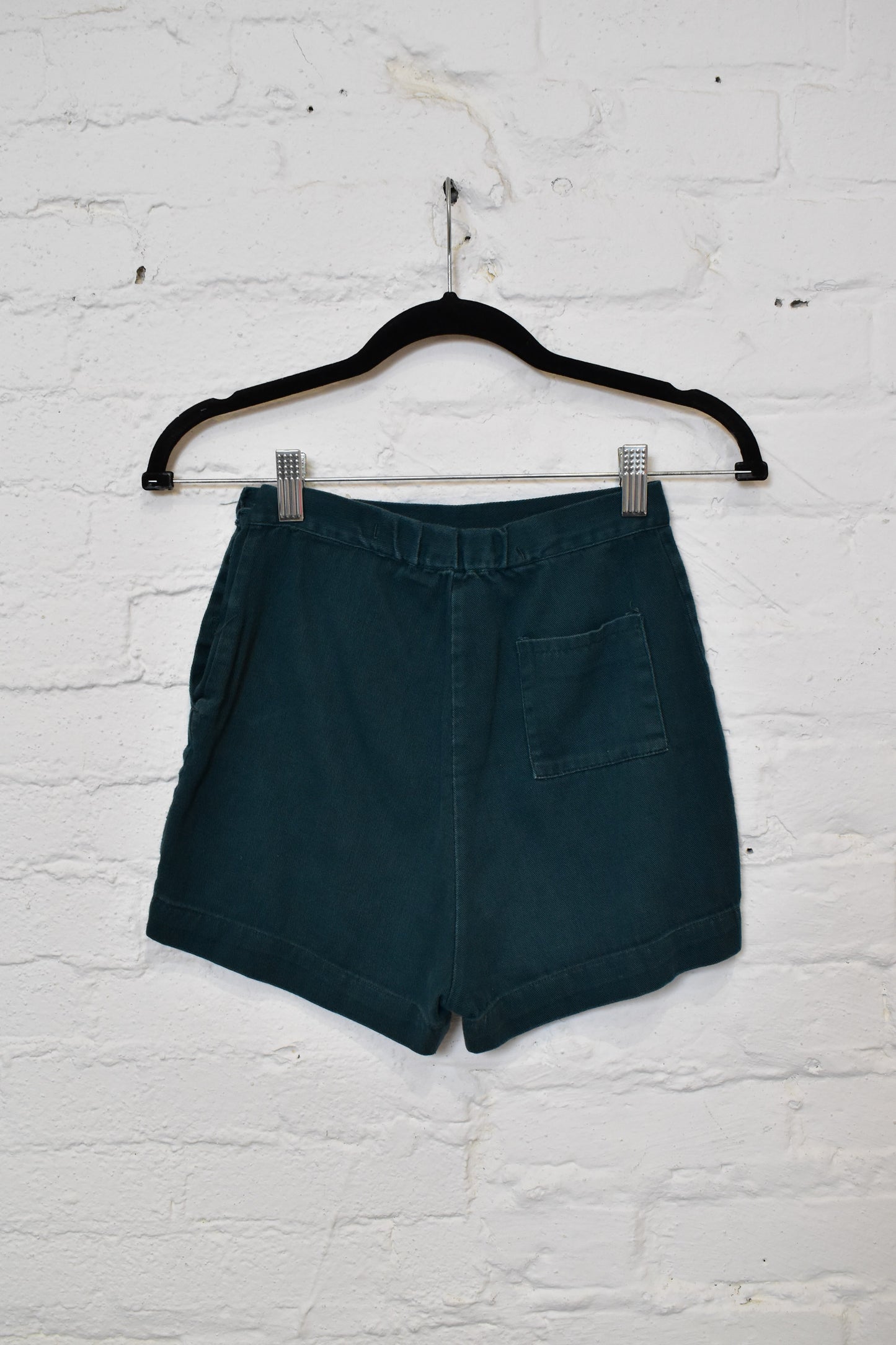 Vintage 1950s 1960s Girl Scout Side Button Striped Shorts