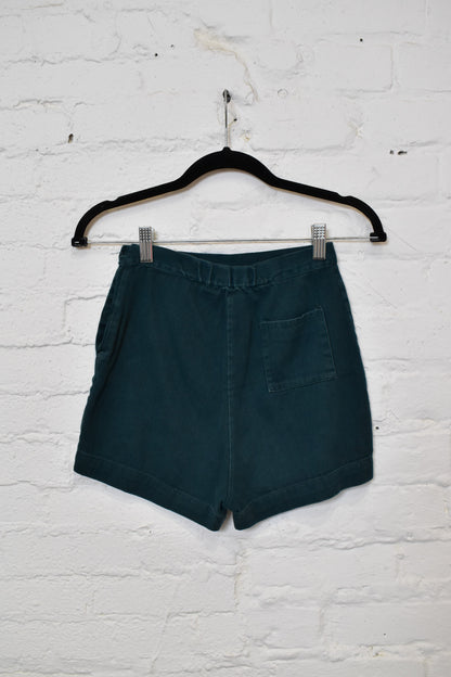 Vintage 1950s 1960s Girl Scout Side Button Striped Shorts