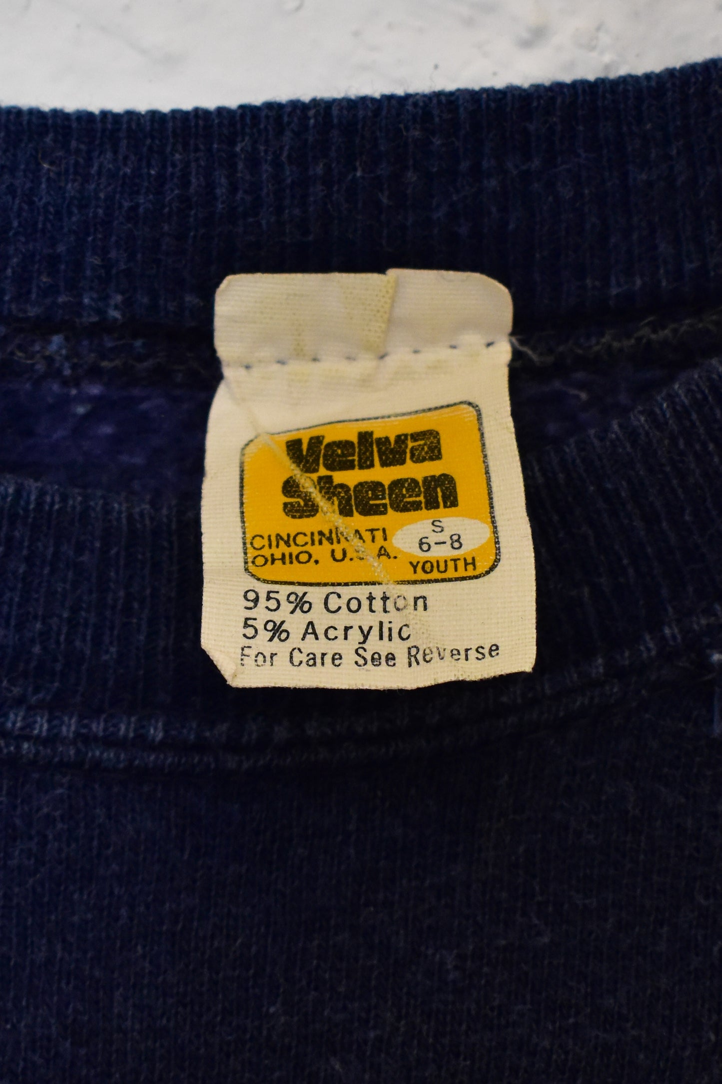 Vintage 1970s Kids School Raglan Sweatshirt