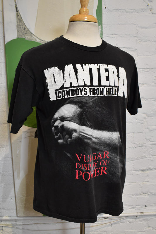 Vintage 1990s "Pantera Cowboys From Hell Vulgar Display of Power" T-Shirt