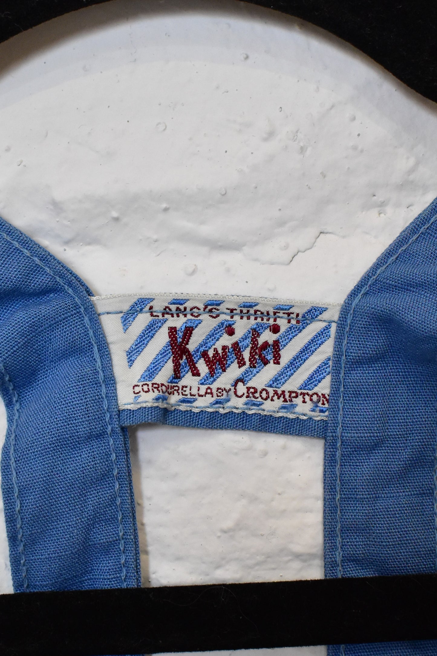 Vintage 1940s "Kwiki" Blue Cotton Toddler Shorteralls