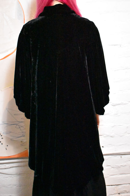 Vintage 1930s/40s Black Velvet Cape