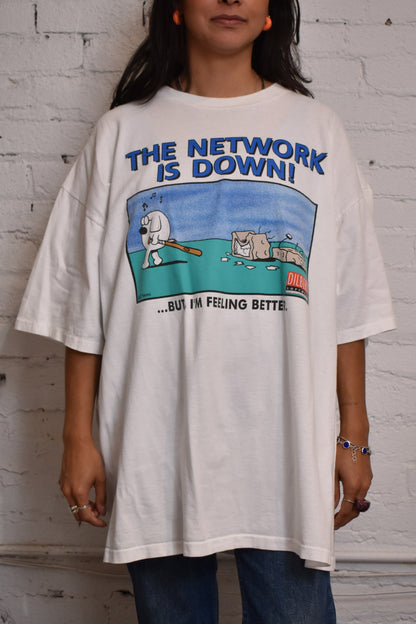 Vintage 1990s The Network is Down! T-shirt