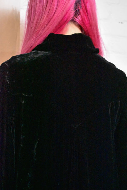 Vintage 1930s/40s Black Velvet Cape