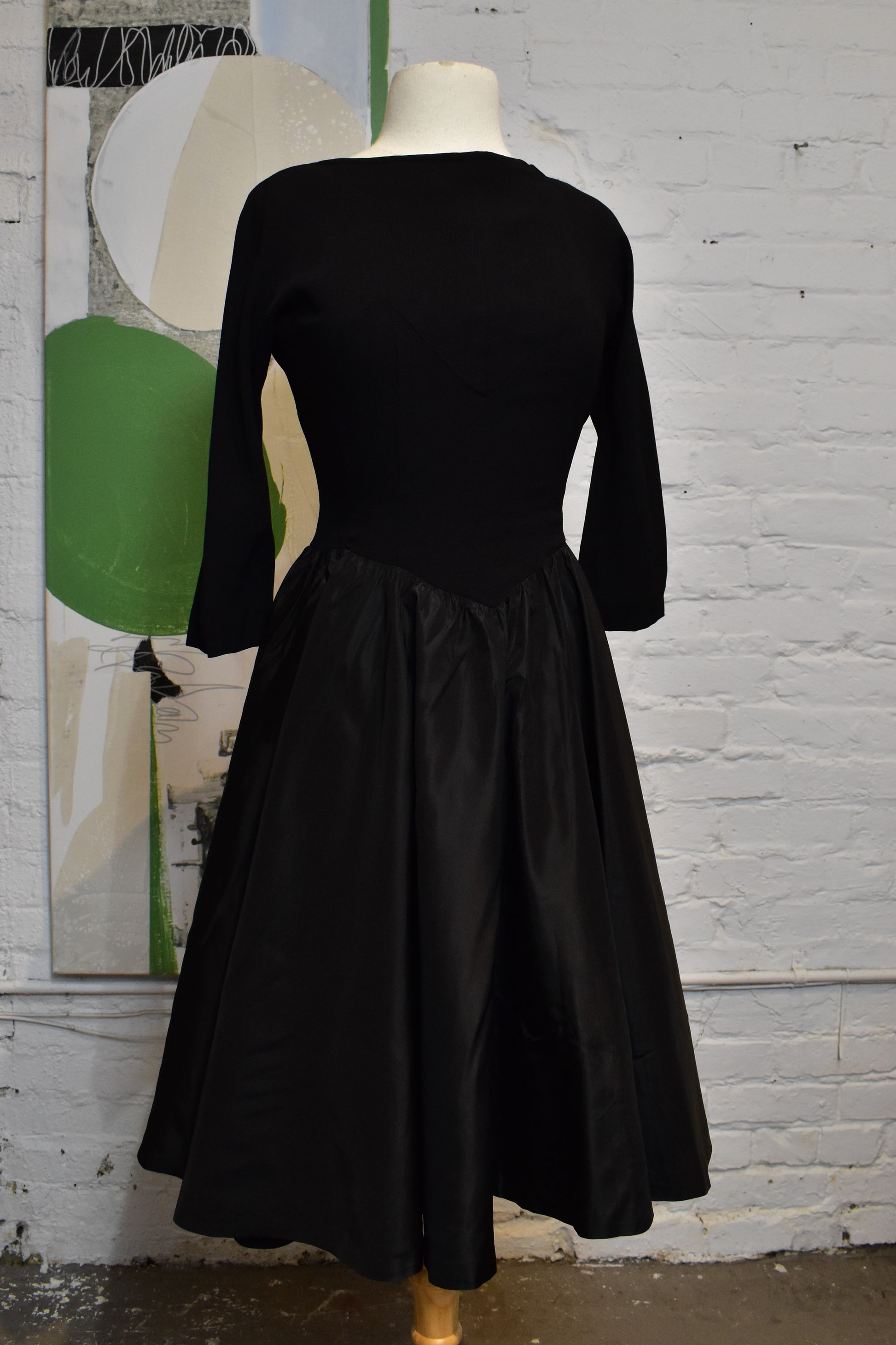 Vintage 1950s "Well-Made" Black Cocktail Dress The Only Vintage Vintage 1950s "Well-Made" Black Cocktail Dress The Only Vintage
